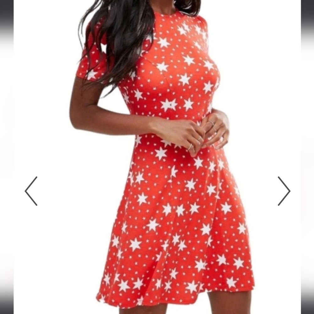 Red Star Mini Dress